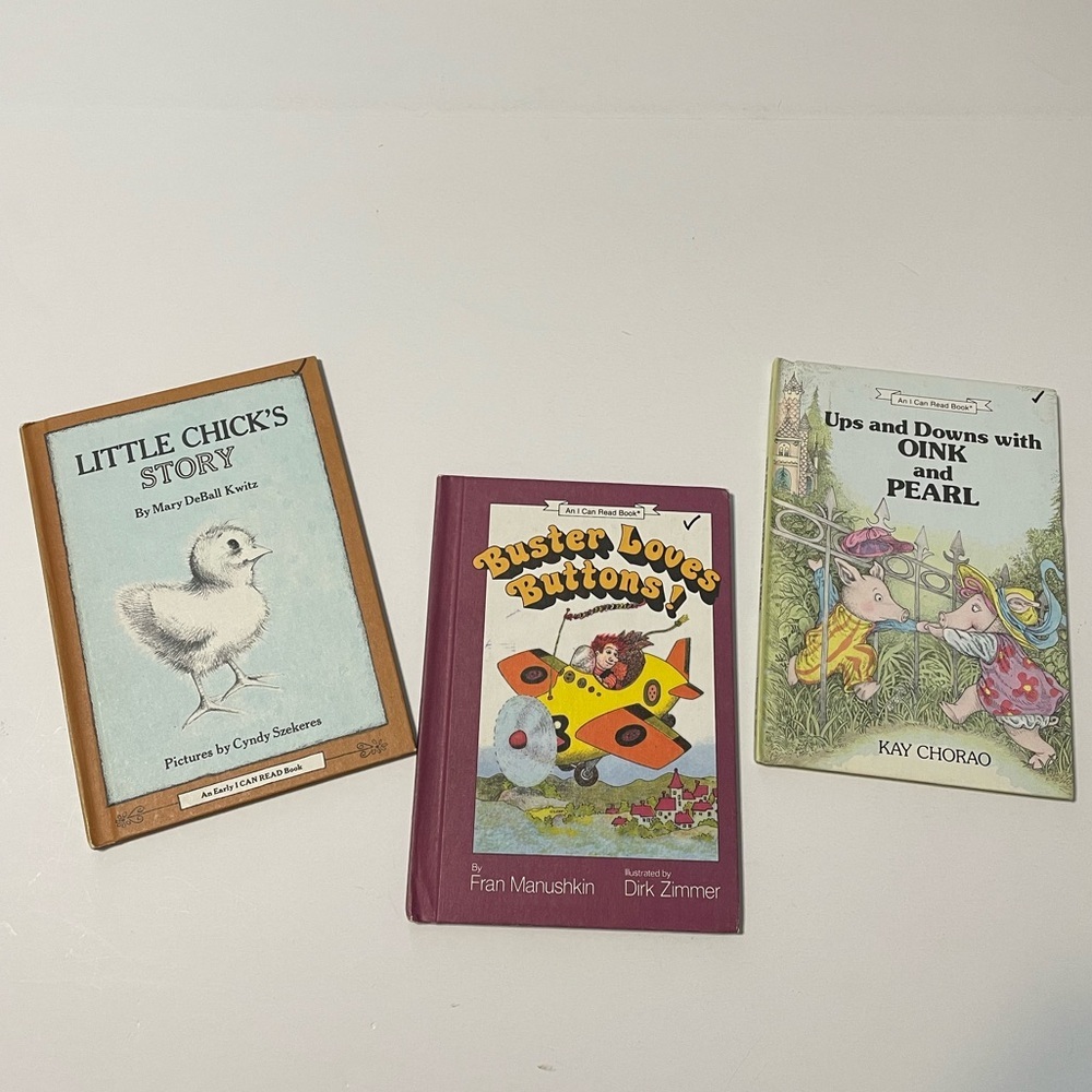 Vtg I Can Read Book ~ 1960 Children Story Books Lot of 3, Hardcover
